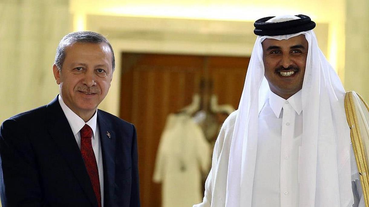 جمهور باشقانی اردوغان ایله قطر امیری آراسیندا تلفون دانیشیغی اولدو