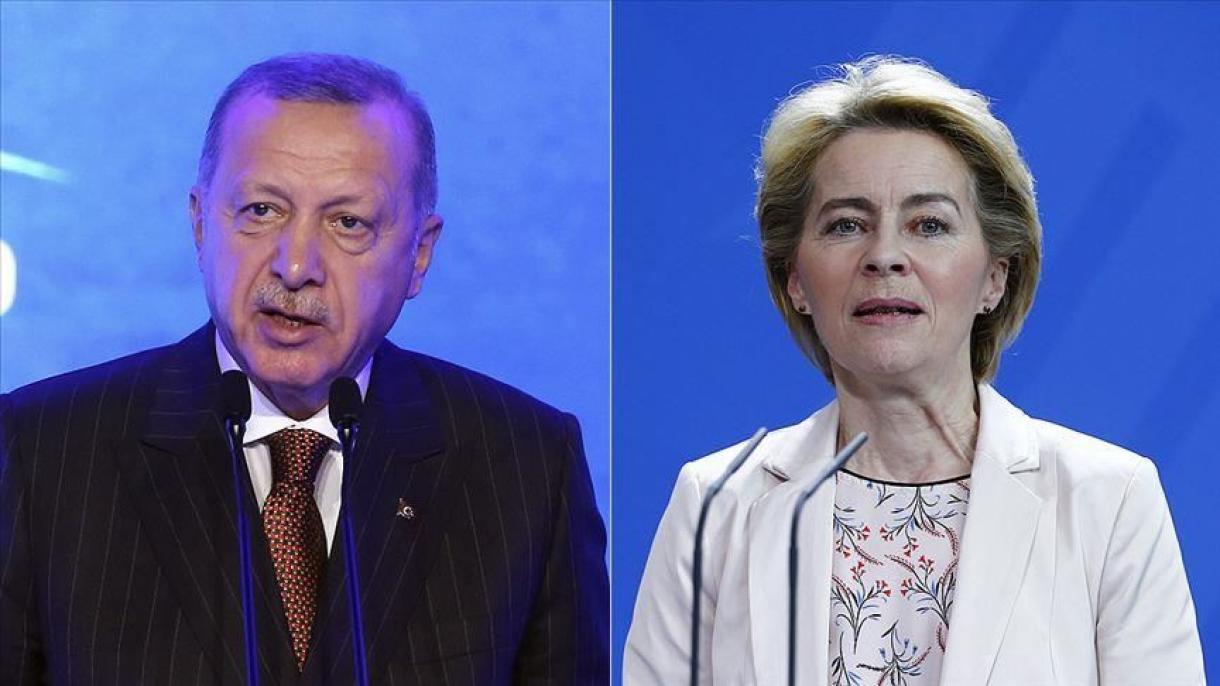 Erdogan mantiene conversación telefónica con Von der Leyen, nueva presidenta de la CE