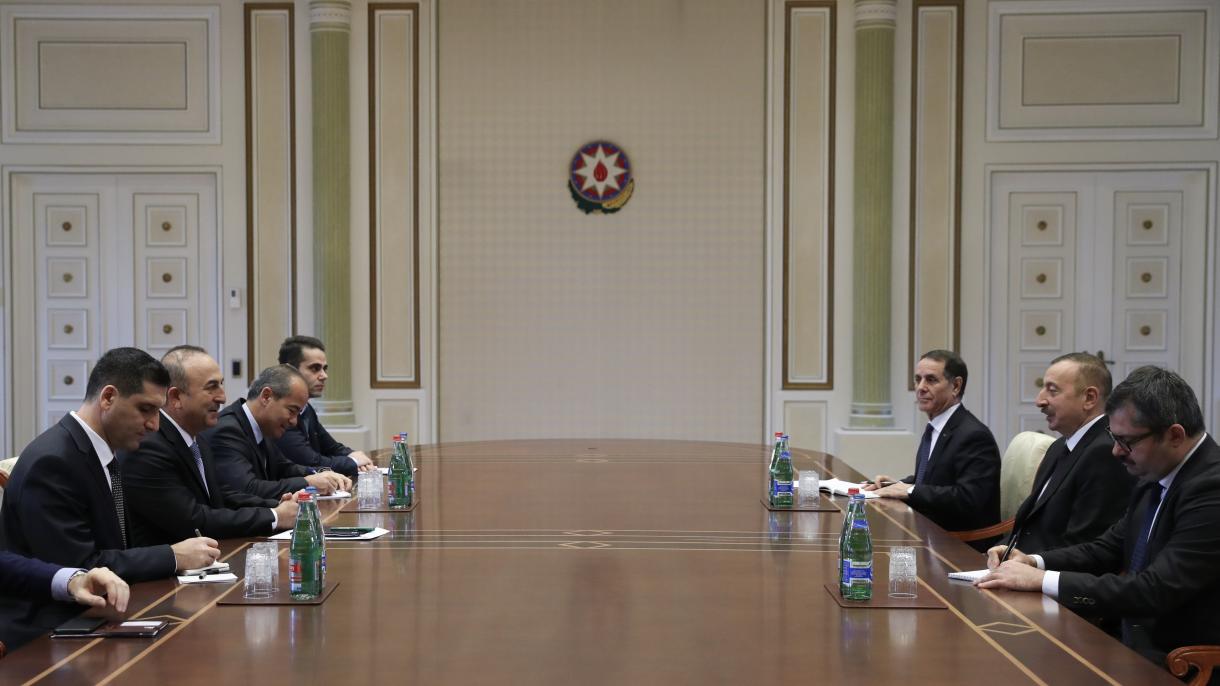 Мевлүт Чавушоғлу президент Алиевтің қабылдауында болды