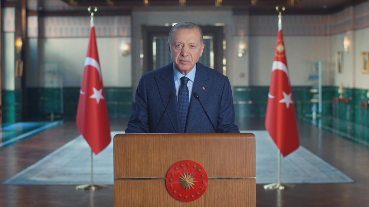 رئیس جمهور ترکیه پیامی تصویری به کنگره اتحادیه دموکرات بین‌الملل ارسال کرد