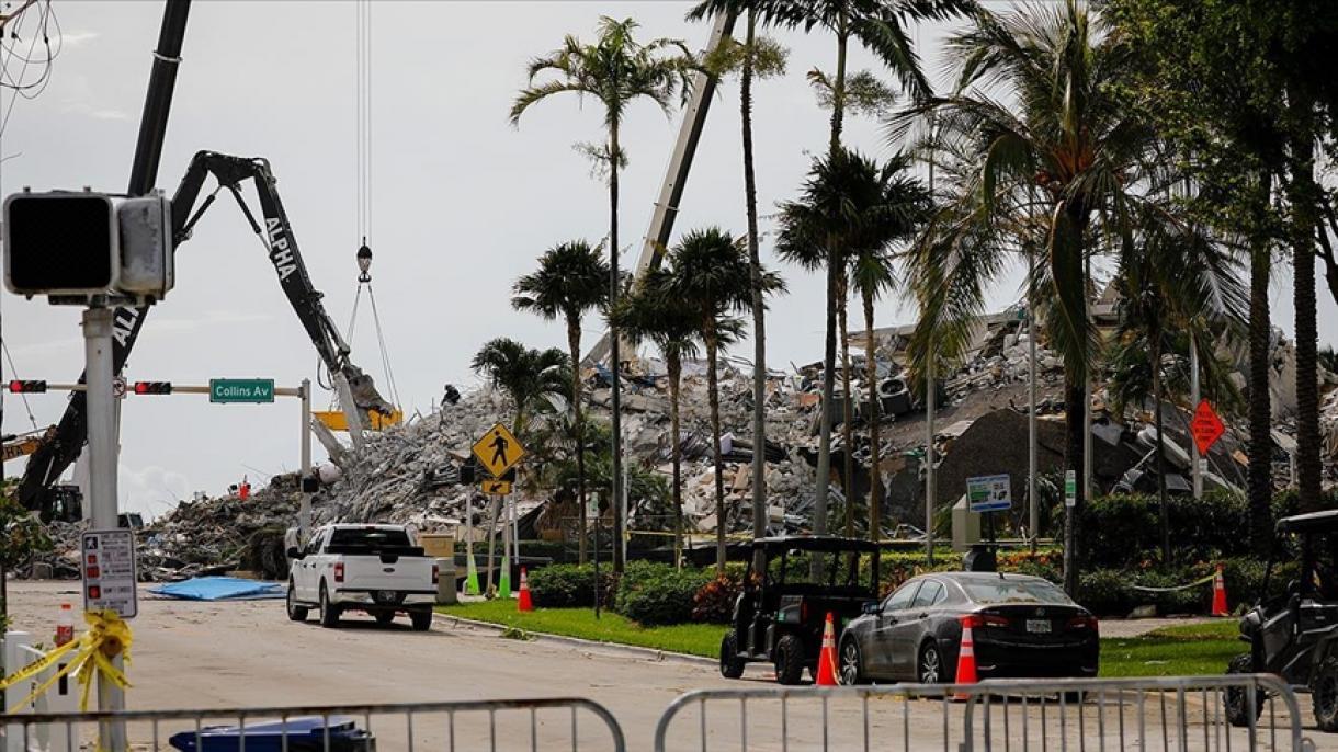 O número de mortos aumentou devido ao desabamento de edifício na Flórida