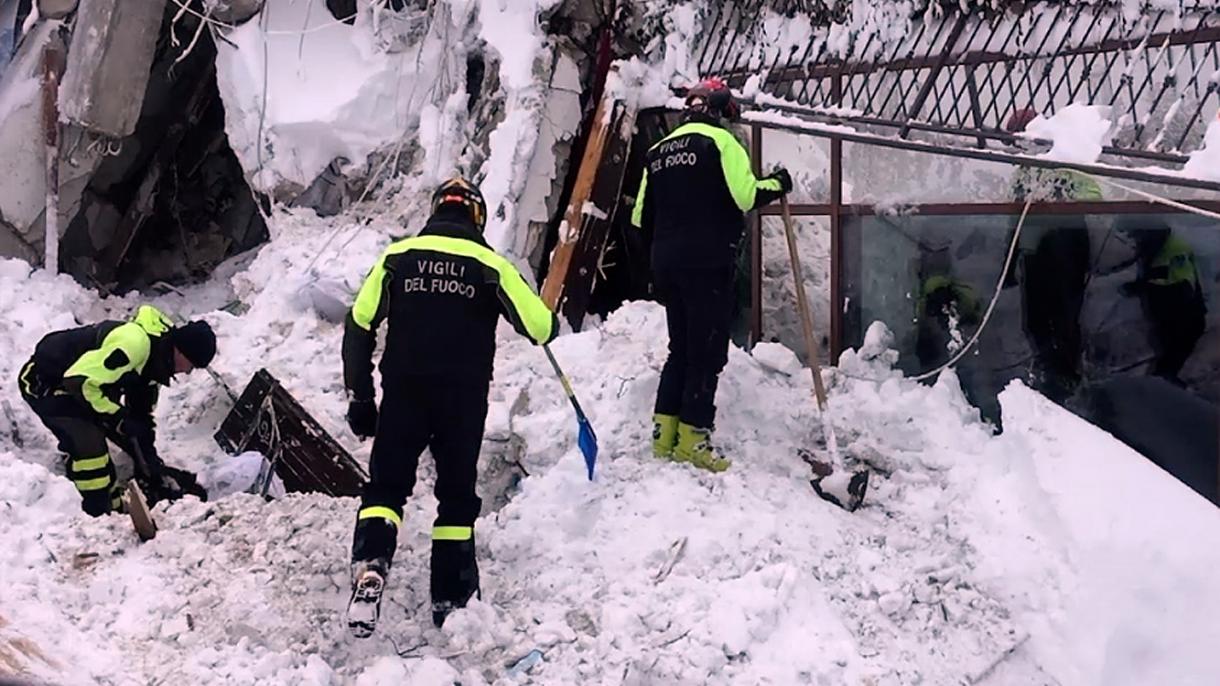 意大利雪崩灾难中6人获救