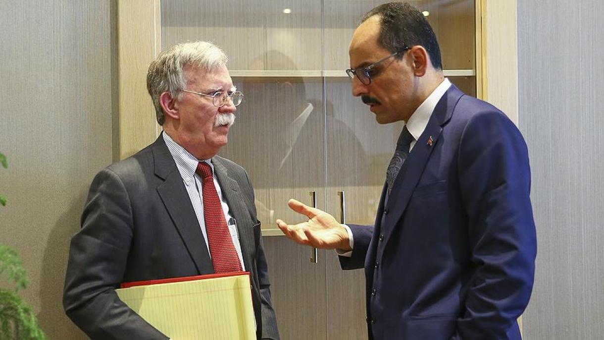İbrahim Kalın ilə John R. Bolton telefonda danışdı