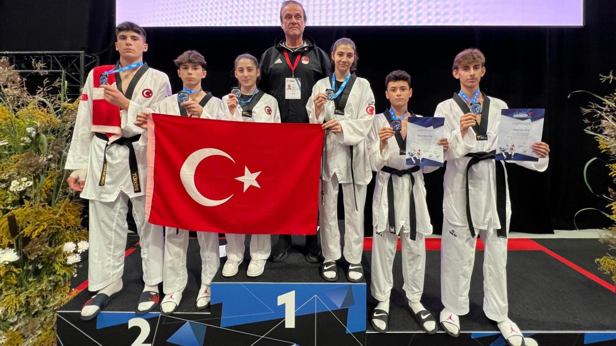 Turkiya milliy taekvondochilari 6 ta medalni qo'lga kiritdi