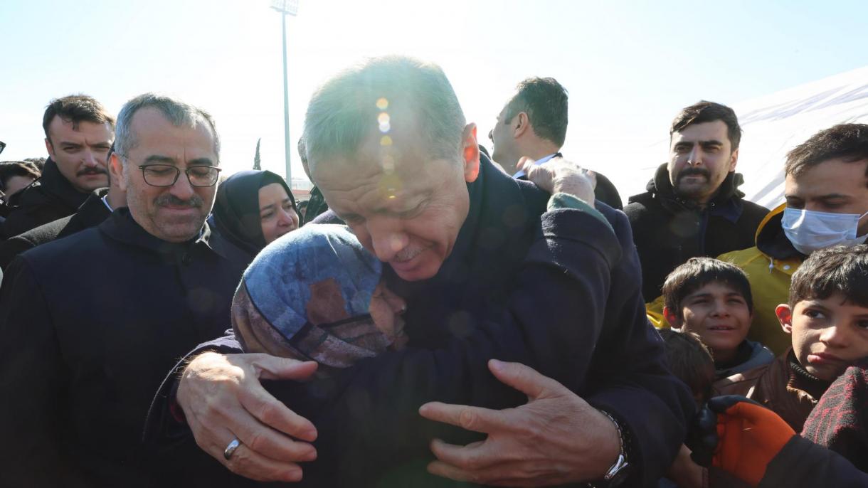 Эрдоган жер титирөө болгон аймакта