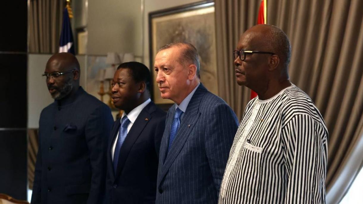 Erdoʻgʻan Togo, Burkina-Faso va Liberiya prezidentlari bilan uchrashdi
