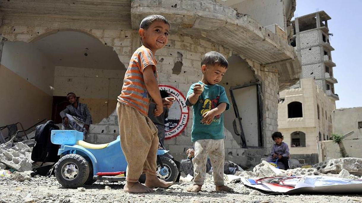 Кувейт Йемендегі балаларға көмек беруде