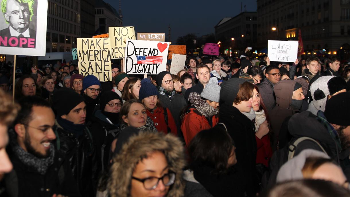 ٹرمپ مخالف مظاہروں کا سلسلہ جرمنی تک پھیل گیا