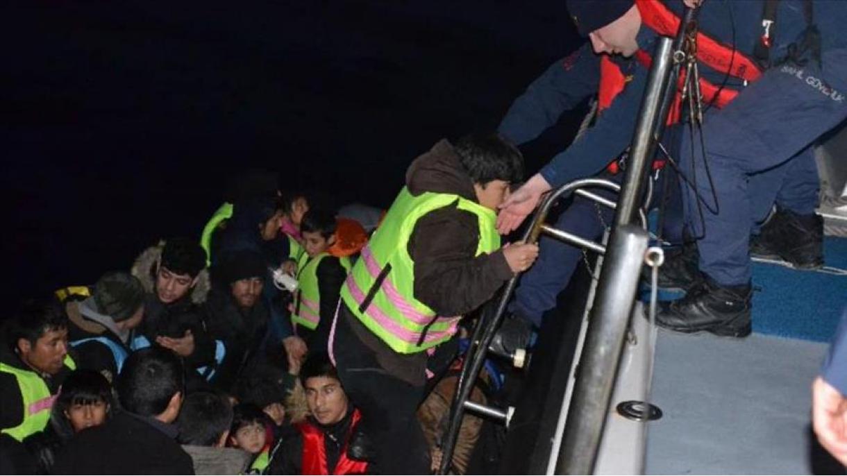 48 مهاجر غیرقانونی در سواحل ازمیر ترکیه نجات داده شدند