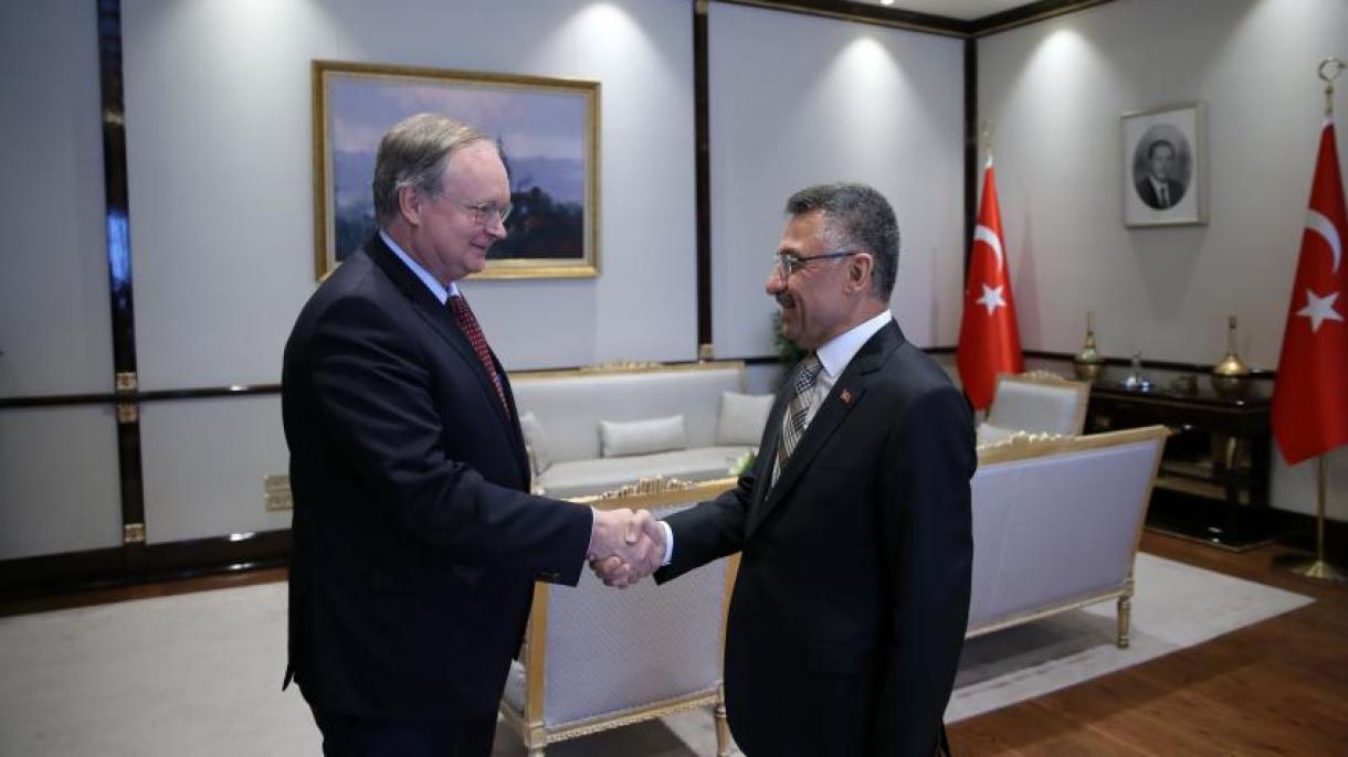 El vicepresidente Oktay recibe a Christian Berger, presidente de la Delegación Europea en Turquía