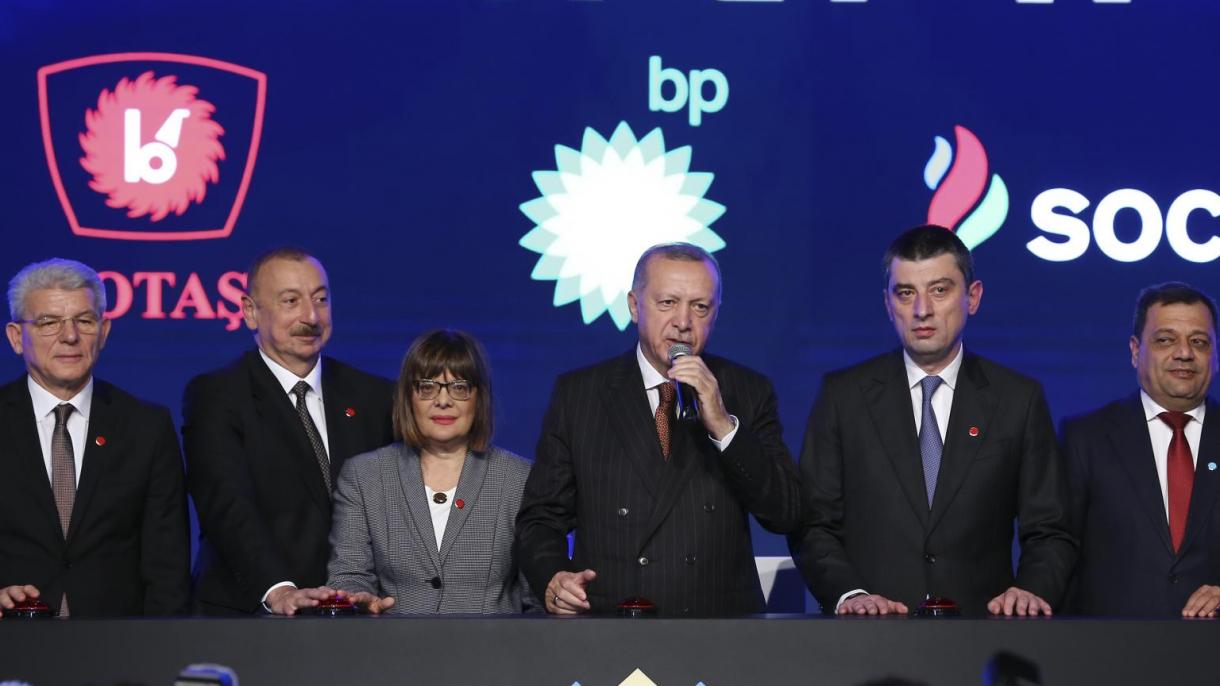 Erdogan: "TANAP é o sinal mais concreto da visão pacífica da Turquia"