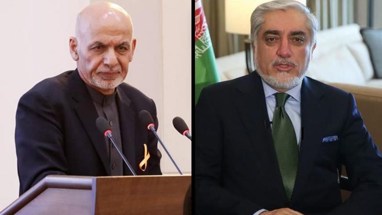 غنی و عبدالله همزمان مراسم تحلیف برگزار میکنند