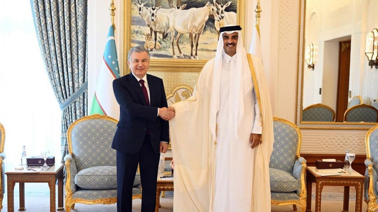 Mirziyayev Katar Şeyh Temim Özbekistan6.jpg