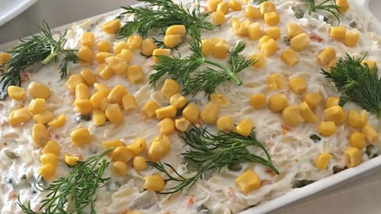 Йогуртлы тавык салаты/Yogurtlı tawıq salatı