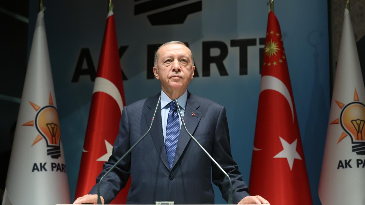 Эрдоган Адилеттик жана өнүгүү партиясынын облустук башкаруучуларынын жыйынына катышты