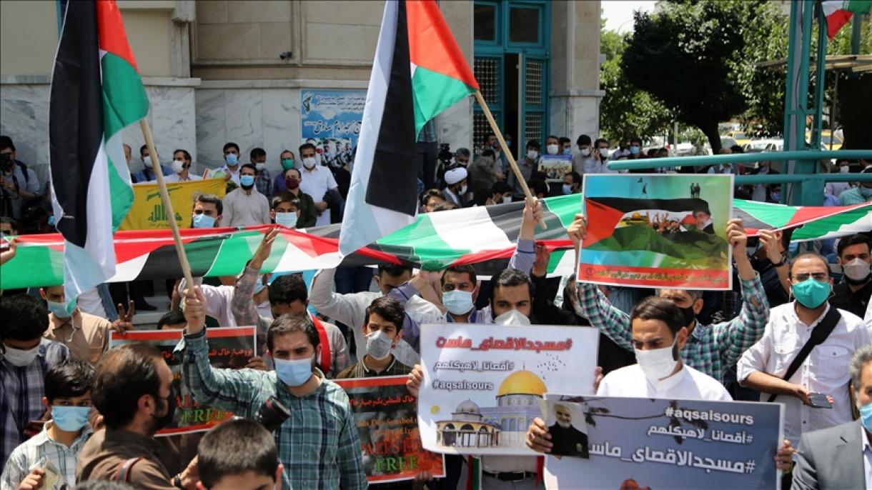 برگزاری تظاهرات حمایتی از مردم فلسطین در تهران