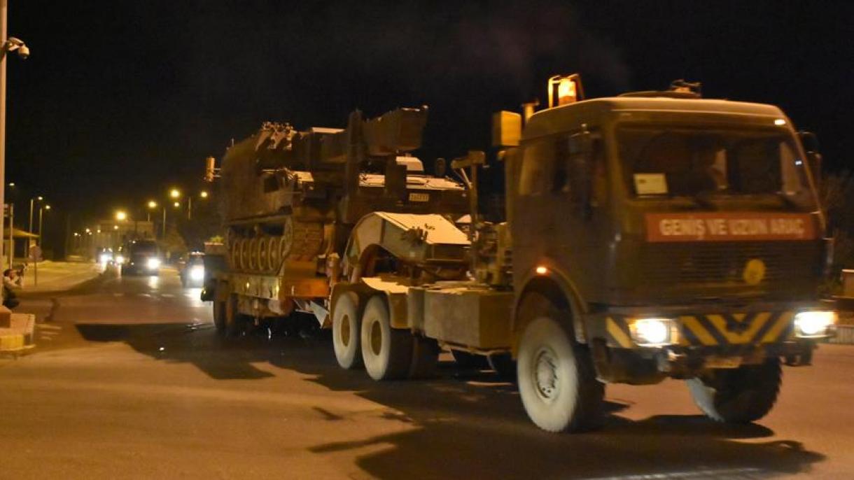 增援叙利亚边界部队军车已从克里斯出发奔赴边界