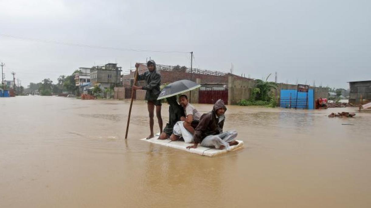 印度暴雨引发洪灾致67人死亡