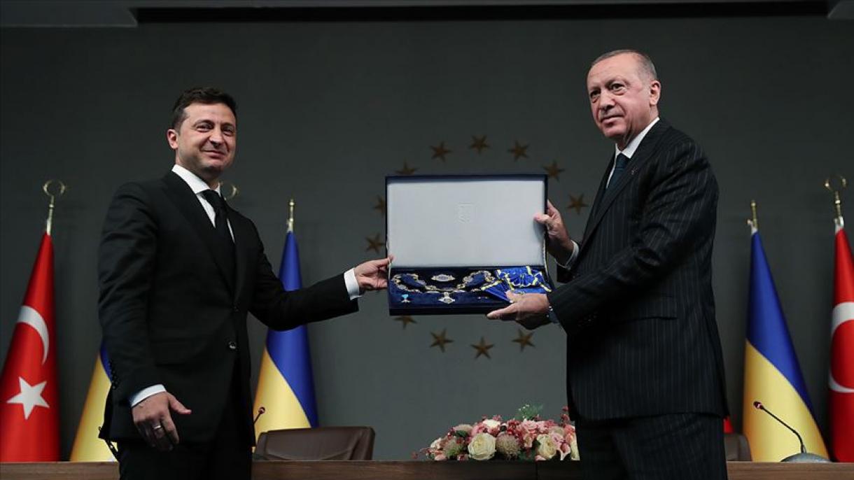 ترک صدر کو یوکیرینی اعلی سرکاری اعراز سے نوازا گیا