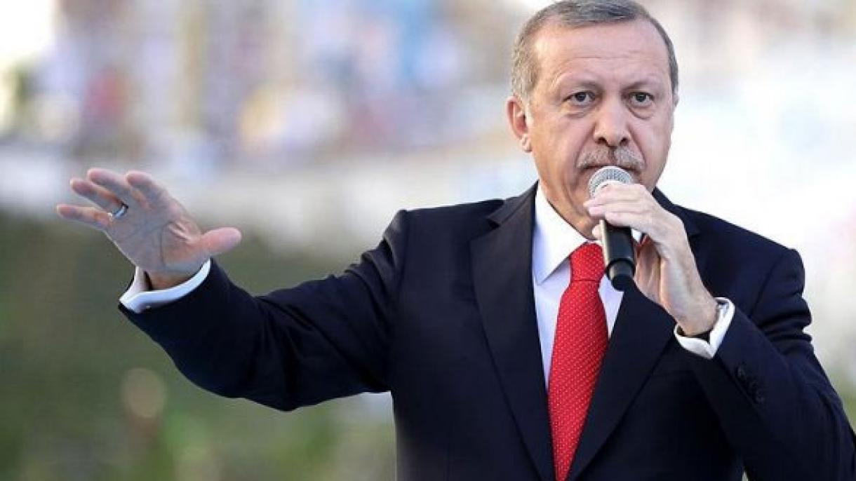 Prezident Erdog'an, Kisiklida yig'ilgan yurttoshlariga xitob etdi