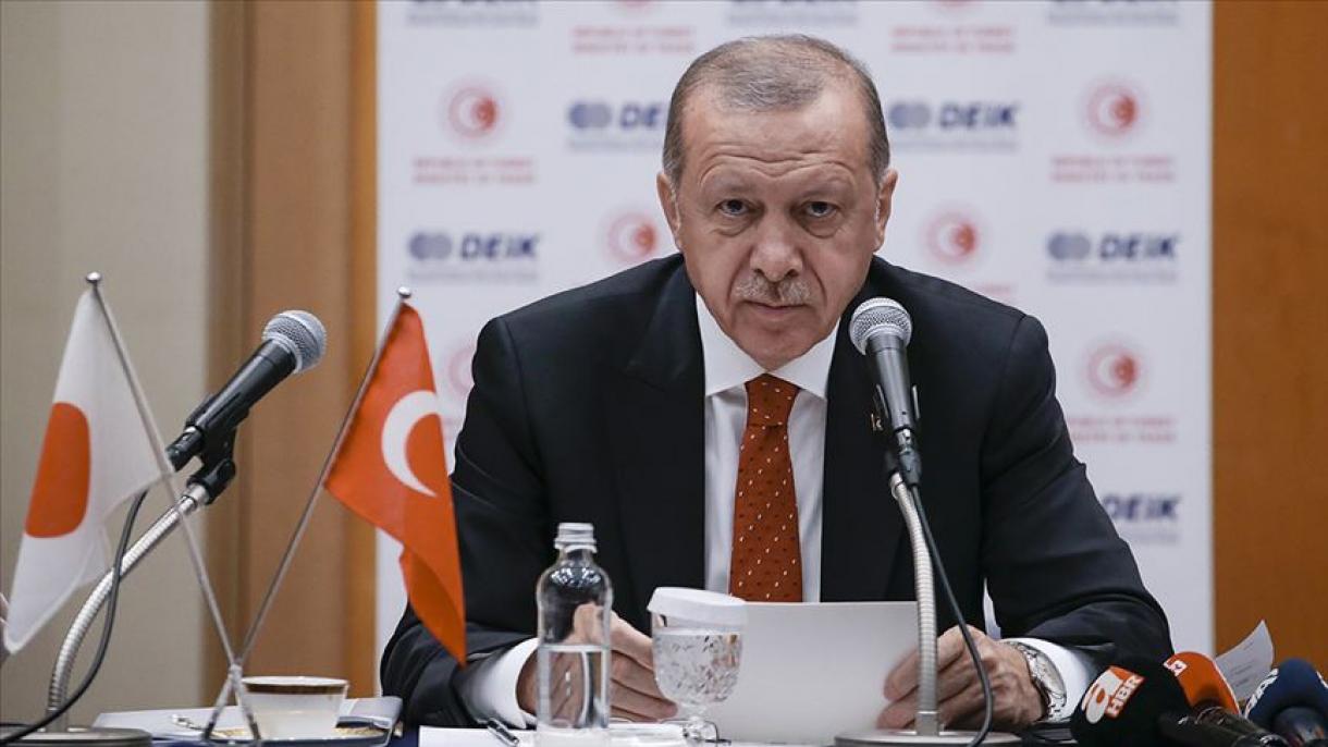 رەجەپ تاييىپ ئەردوغان ياپونىيەدە سودا-سانائەتچىلەرگە خىتاب قىلدى