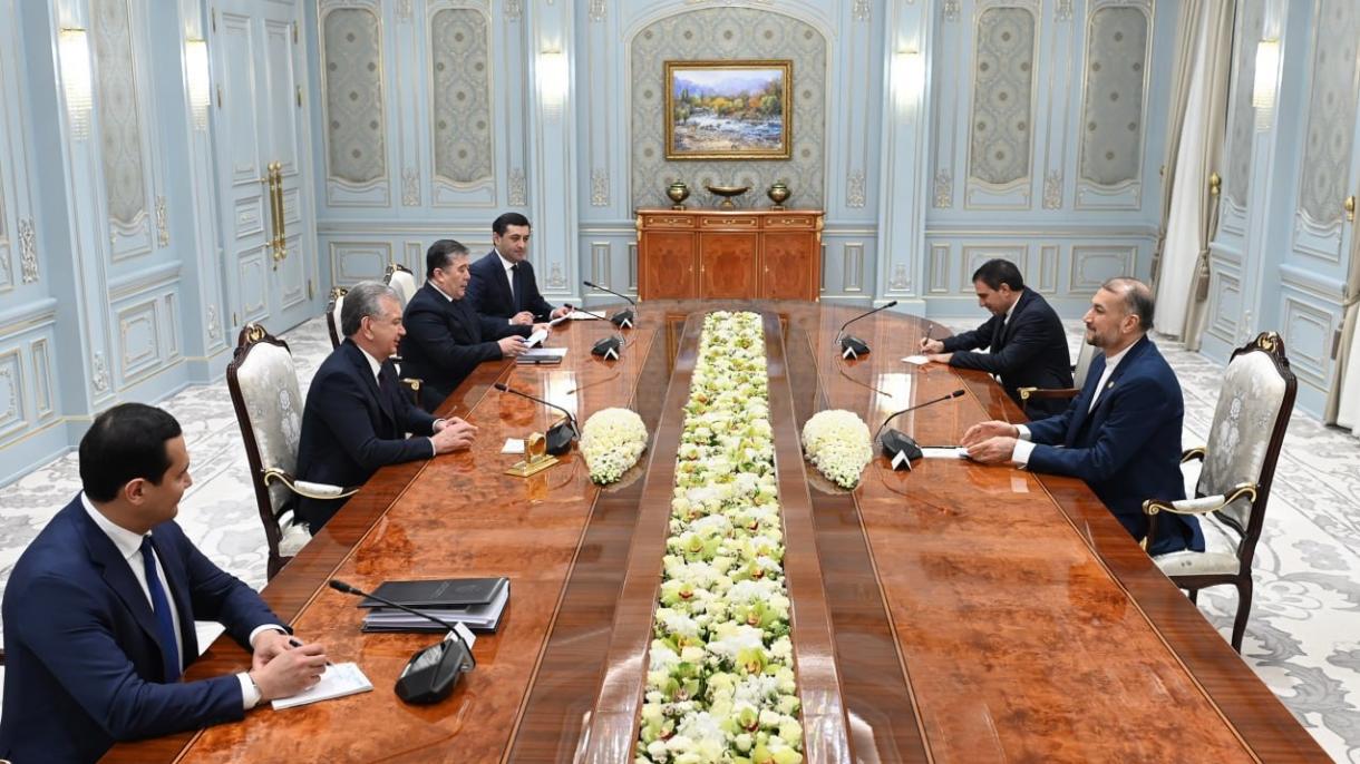 میرضیایف: ایران بیلن اؤزبگیستان ینگ قاتناشیقلارینی یوُقارلاتماق أهمیتلیدیر