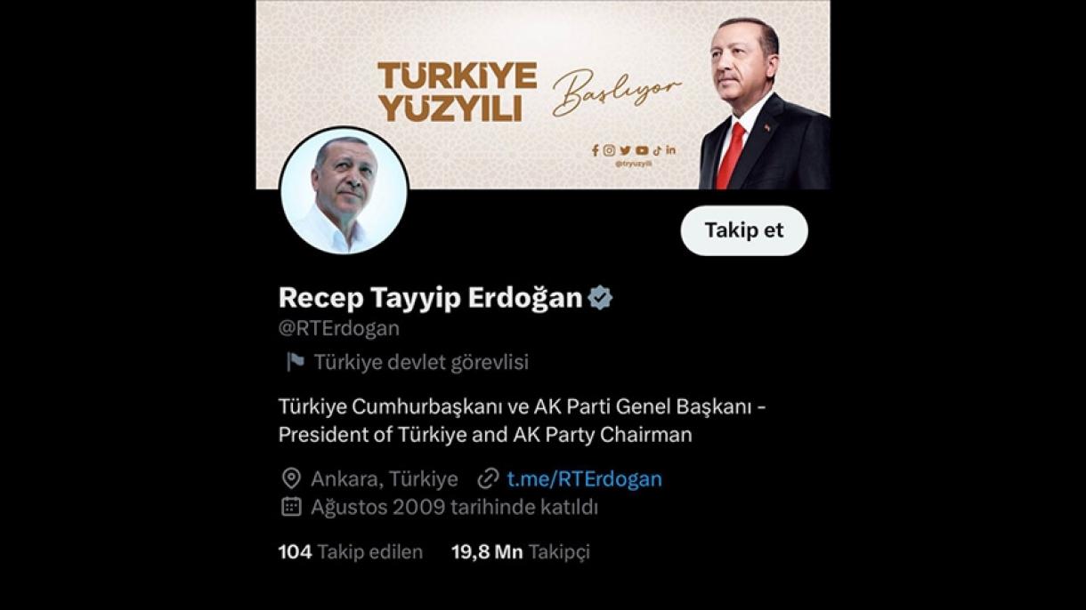 әрдоған иҗтимаий таратқуларда әң көп әгәшкүчиси болған рәһбәрләр қатаридин орун алди