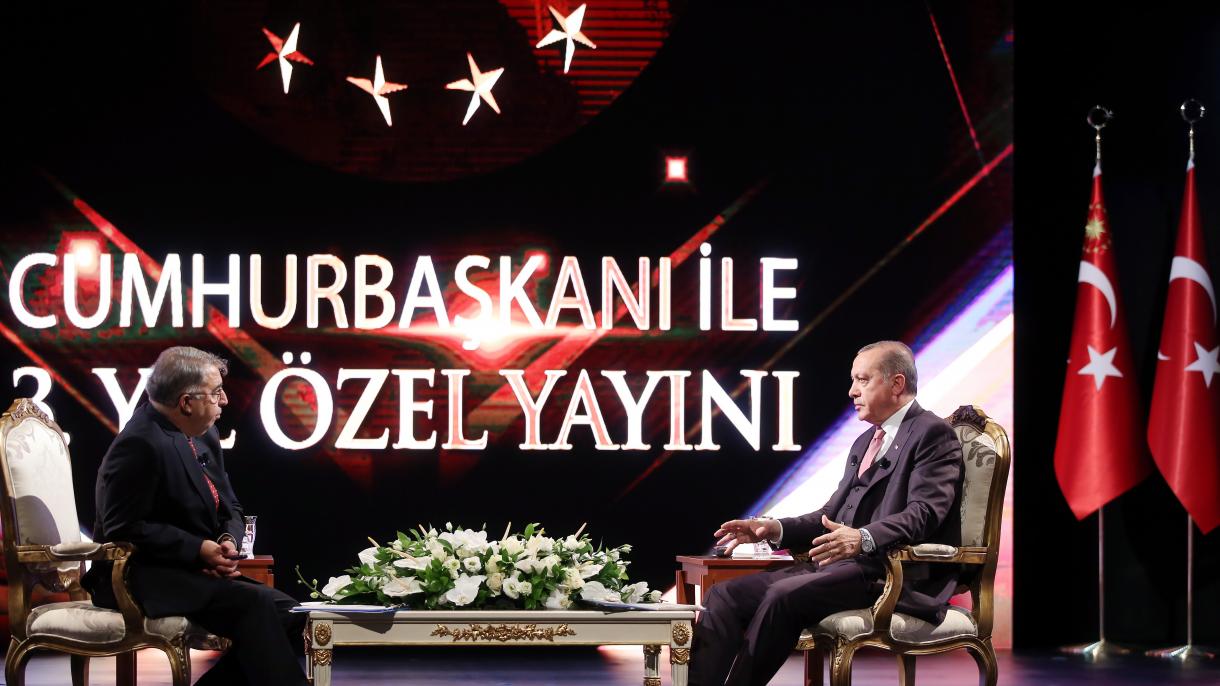Elnöksége harmadik évét értékelte Erdoğan