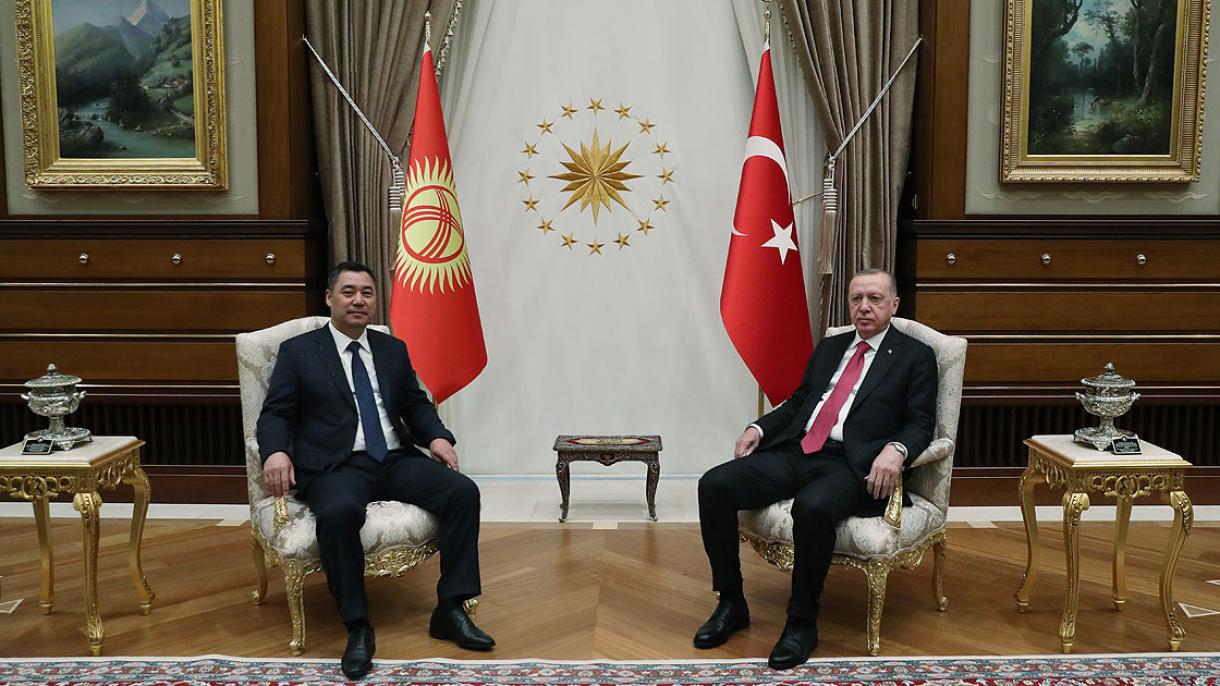 Түркиянын президенти Р. Т. Эрдоган менен Садыр Жапаров биргелешкен пресс  - жыйын өткөрдү