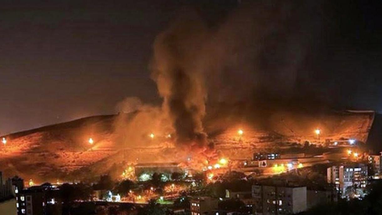 درگیری و آتش‌سوزی در زندان اوین