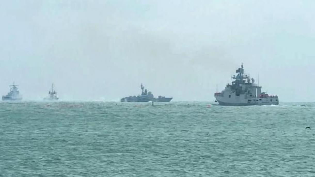 俄罗斯开始在里海举行军事演习