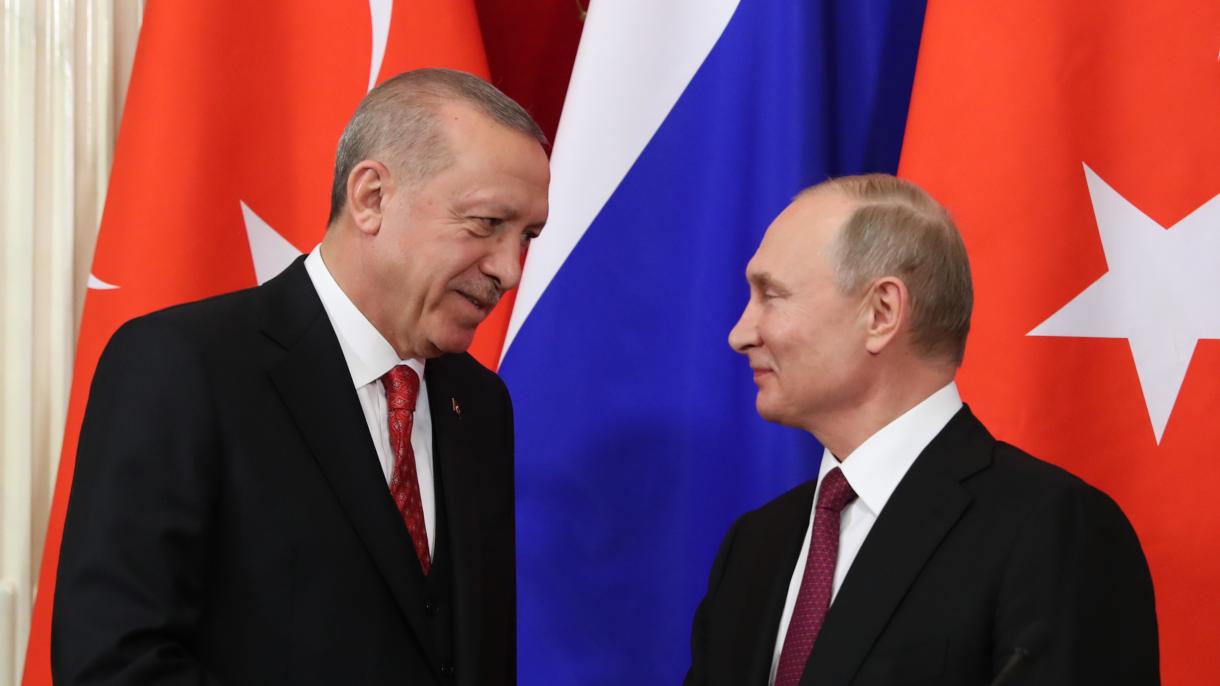 ایردوغان و پوتین مشترک مطبوعاتی کنفرانس اویوشتیردی