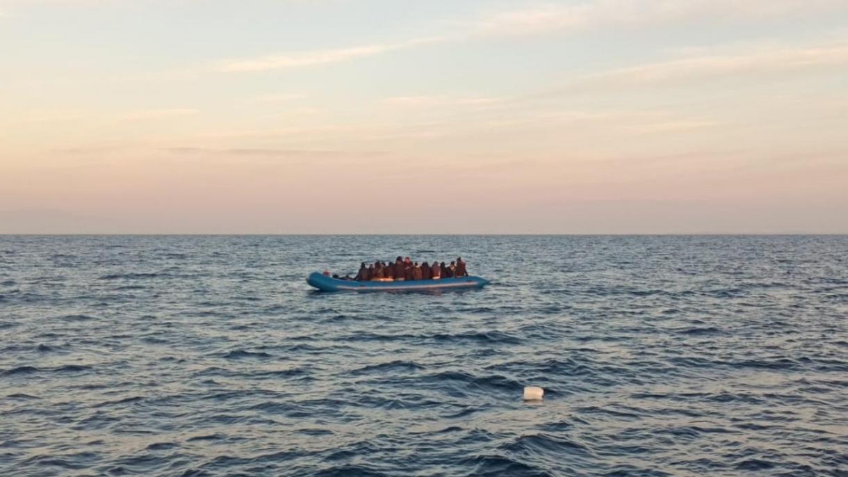 22 de migranți ilegali au fost salvați în largul coastei Muğla