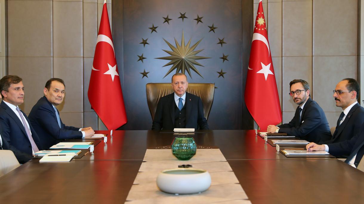 Президент Эрдоган Түрк Кеңешинин башкы катчысы Багдат Амреевди кабыл алды
