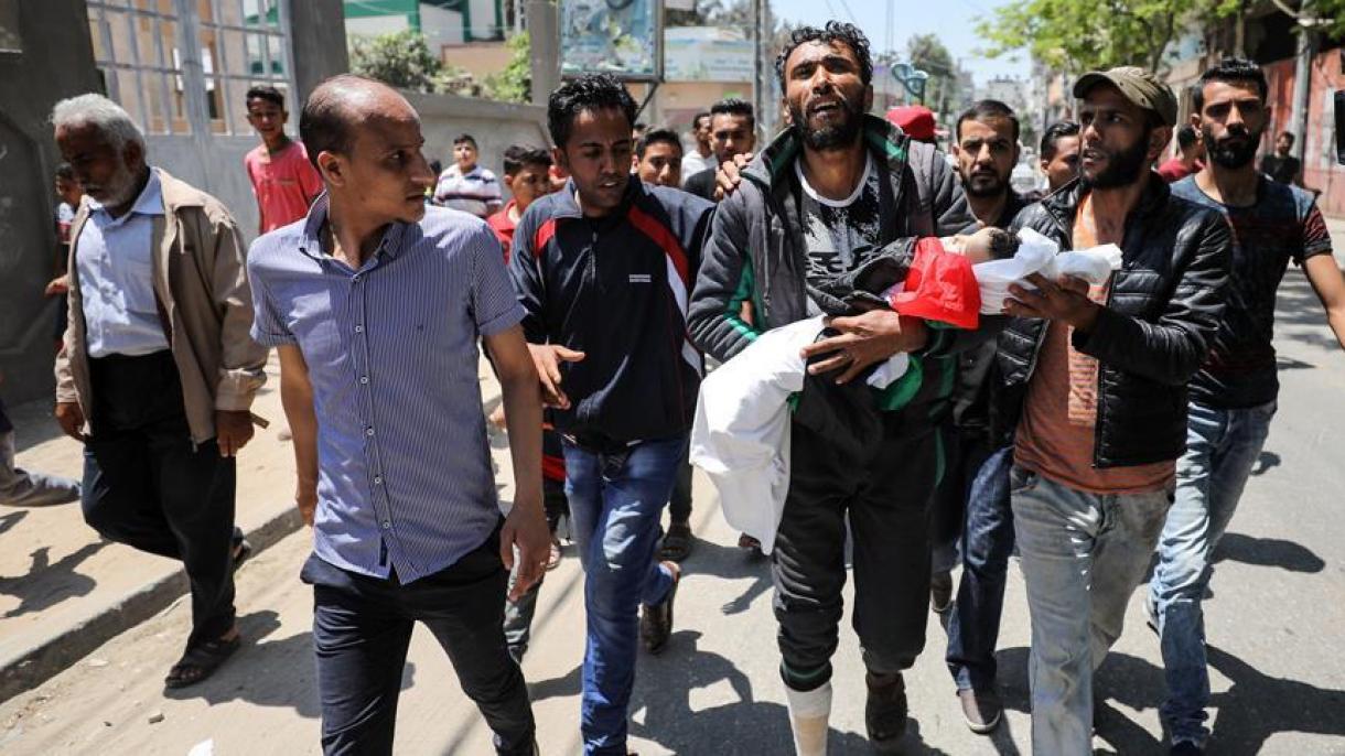 62 de palestinieni uciși în cursul protestelor
