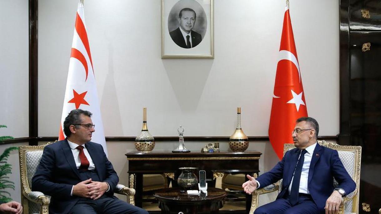 Фуат Октай се срещна с премиера на Турска Република Северен Кипър Туфан Ерхюрман
