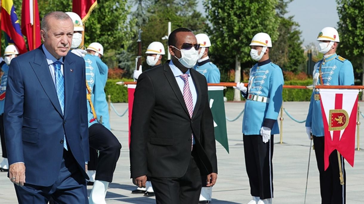 Эфиопиянын премьер  - министри Түркияга расмий сапар менен келди
