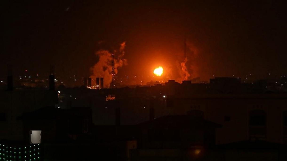 حمله طیارات جنگی اسرائیل به اهداف حماس در غزه