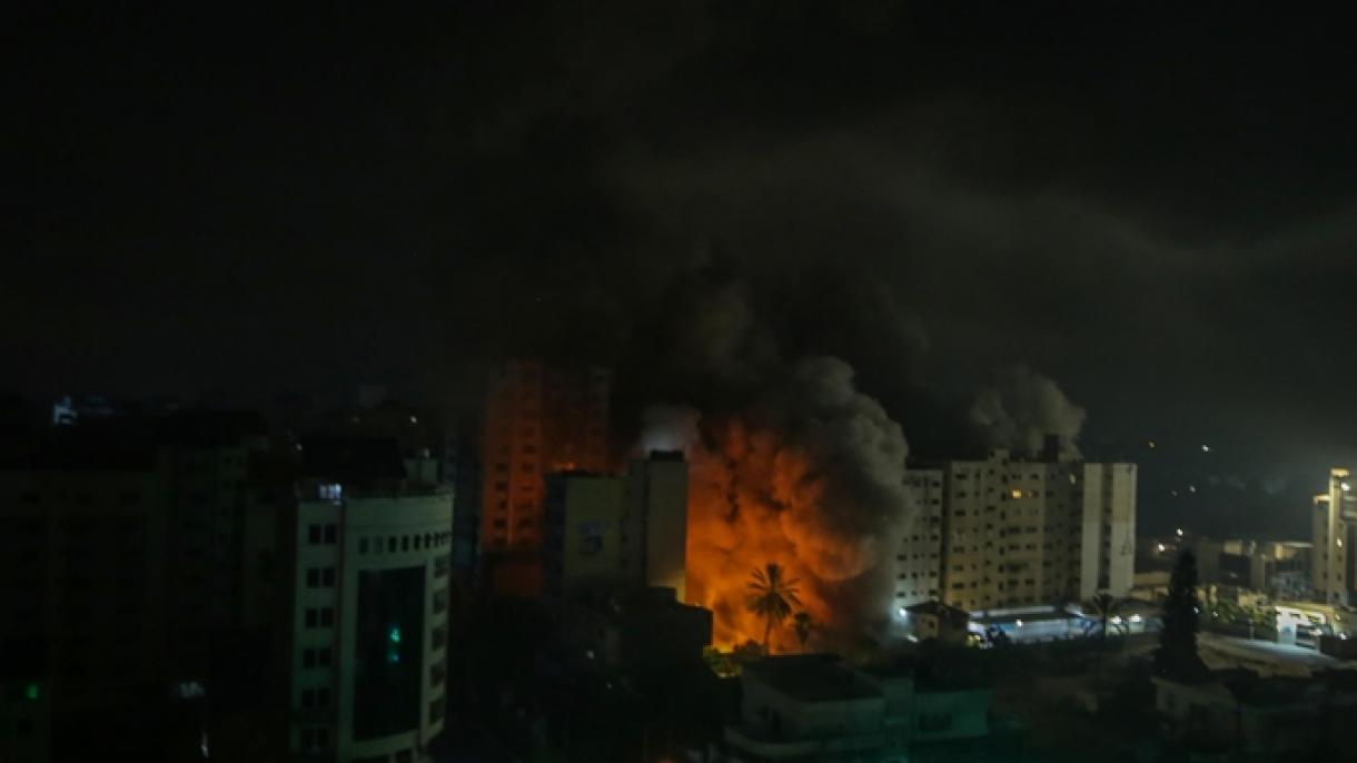 Los ataques de Israel contra Gaza continuaron ininterrumpidamente por la noche