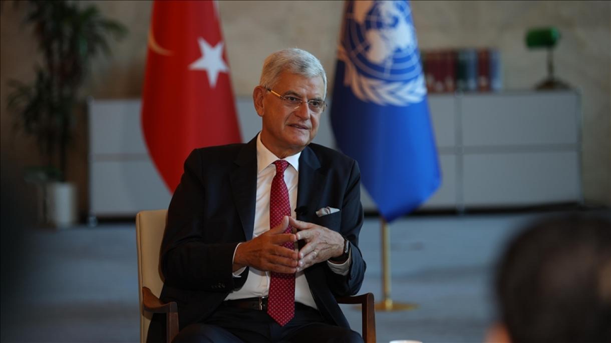 Volkan Bozkır a TRT-nek nyilatkozott az ENSZ Közgyűlésének elnökségéről