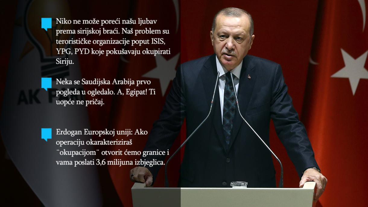 Erdogan: Držite se svi po strani, mi nastavljamo našim putem