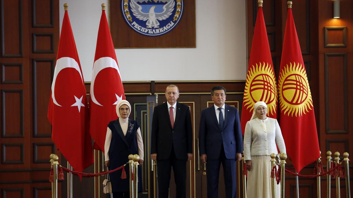صدر رجب طیب ایردوان کرغزستان پہنچ گئے