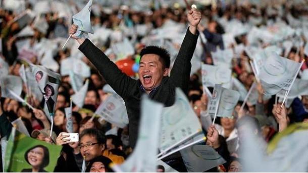 蔡英文当选台湾新领导人朱立伦承认败选