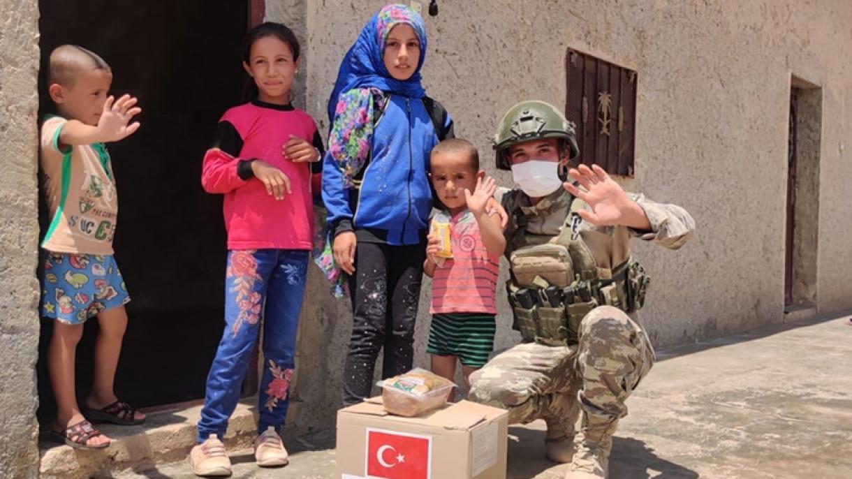 TSQ-nın "Sülh çeşməsi" əməliyyatı bölgəsindəki yardım fəaliyyətləri davam edir