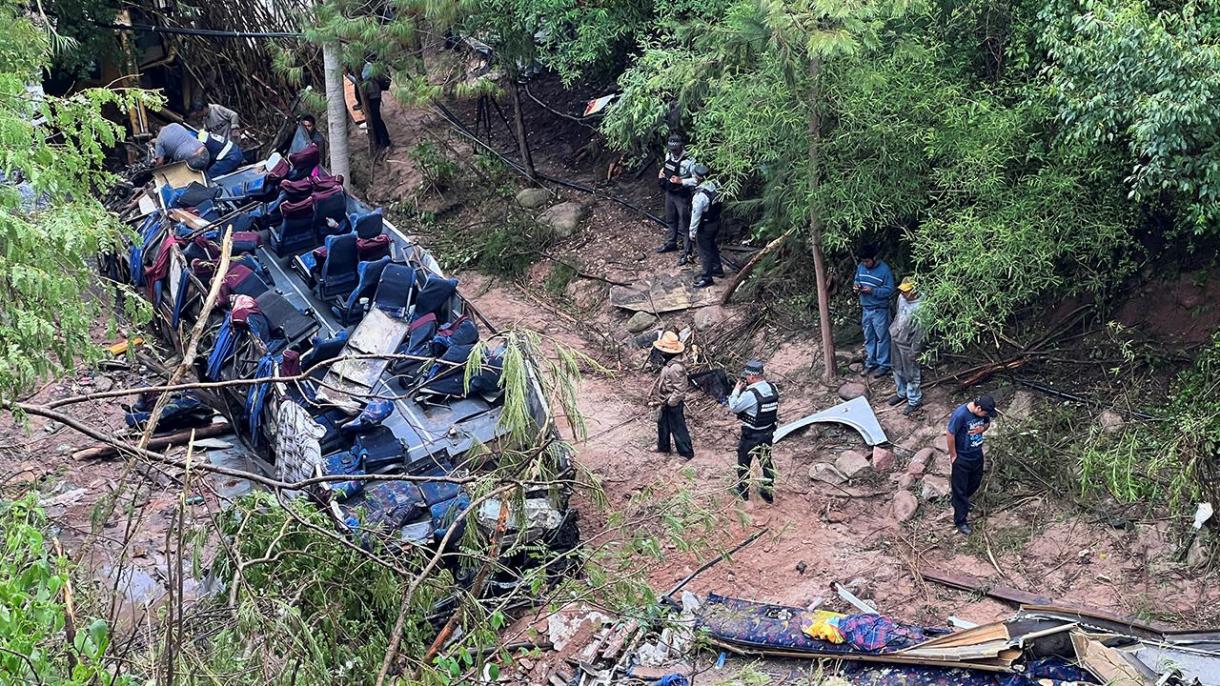 میکسیکو میں مسافر بس  کھائی میں گر گئی،متعدد افراد ہلاک و زخمی