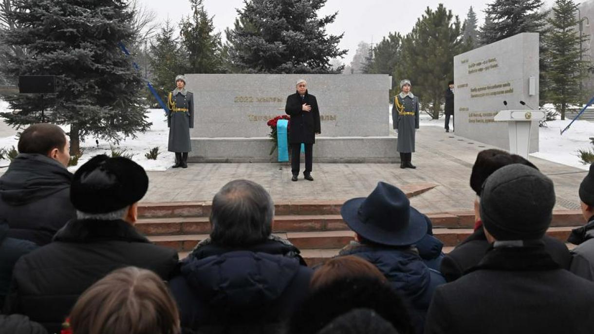Қазақстан президенті Қаңтар оқиғасына арналған мемориалды ашты