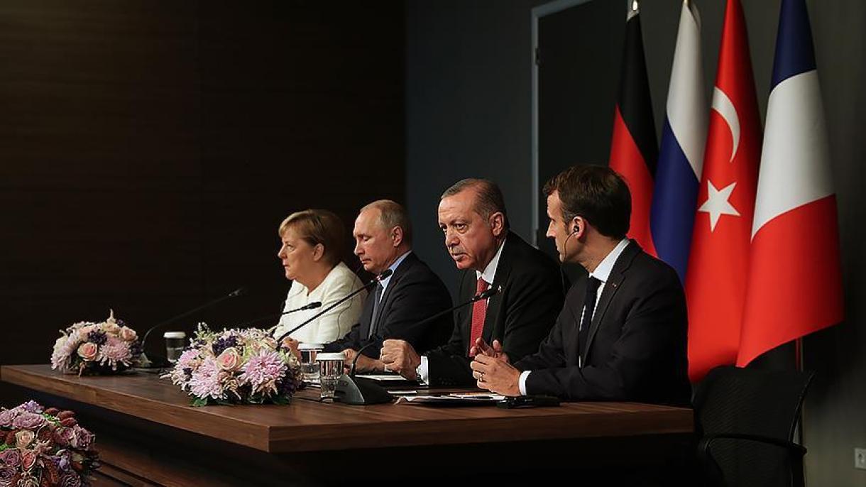 اظهارات پوتین، ماکرون و مرکل پس از نشست چهارجانبه سوریه در استانبول