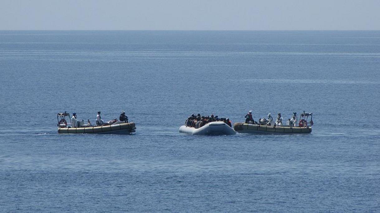 نجات 119 مهاجر قاچاق در آبهای سواحل لیبی