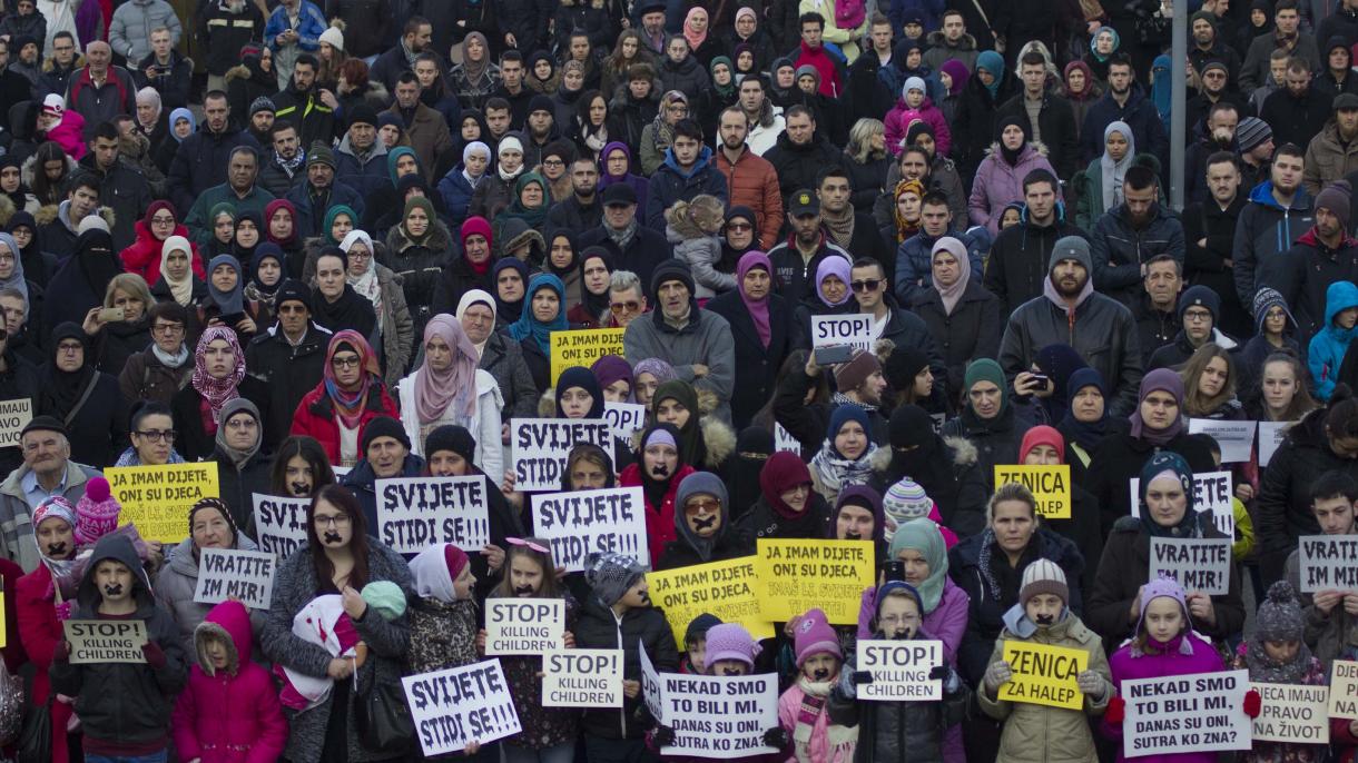 Митинг за поддршка на Сирија и Алепо во Зеница