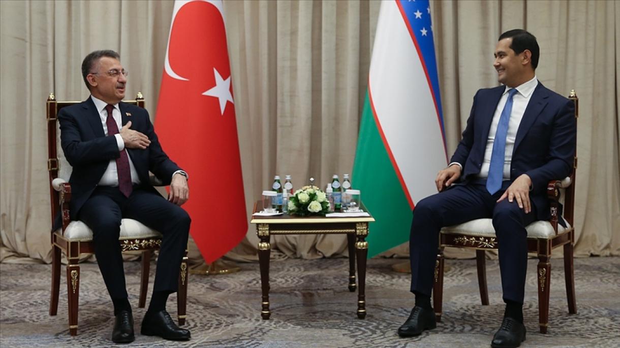 Turkiya vitse-prezidenti Fuat O'ktay Sardor Umurzoqov bilan uchrashdi